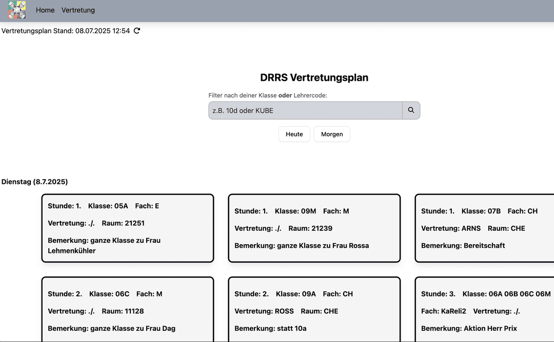 SV-Planer Frontend